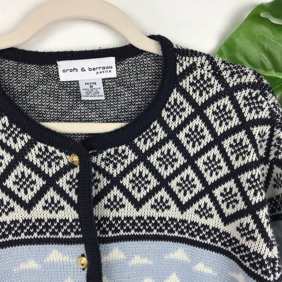 CROFT & BARROW BUTTON DOWN WINTER SWEATER - Picture 2 of 5